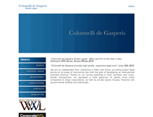 Tablet Screenshot of colonnellilaw.com